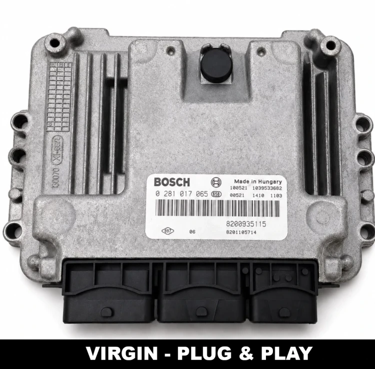 centralita de motor CU Bosch 0281017065 Renault Trafic 2.0 dCi, 8200935115 8201105714, VIRGIN Plug &amp;amp;amp;amp; Play