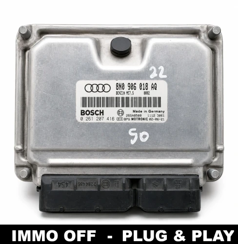8N0 906 018 AQ 0261207416 calculateur moteur Bosch ME7.5 Audi TT 8N IMMO OFF