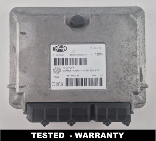 51832733 CFC328F.09 Calculateur TCU transmission boîte Magneti Marelli Fiat Grande Punto 1.4 MTA
