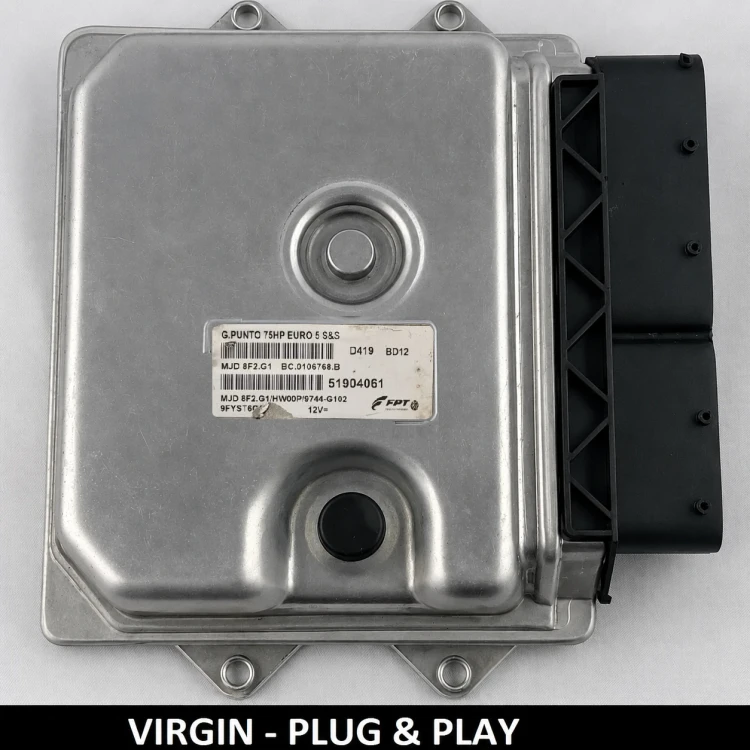 Centralita de motor 51904061 MJD8F2.G1 para Fiat Punto 1.3 – Plug-GO, compatible con Euro 5, lista para montar