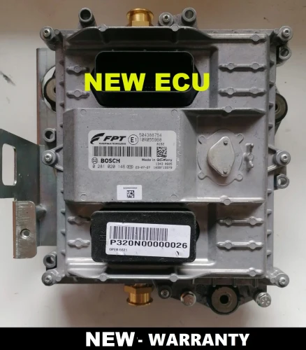 Photo du calculateur Iveco EDC7UC31 – unité Bosch 0281020146 d’origine, référence 504388754, provenant d’un Stralis