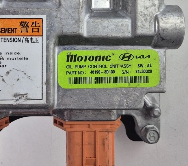 Etiqueta de la bomba de aceite 46190-3D130 Motonic Kia Sportage V NQ5 1.6 PHEV