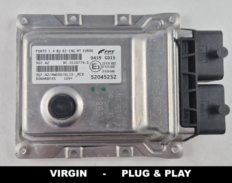 52045252 9GF.N2 calculateur moteur Fiat Punto 1.4 8V  Plug &amp;amp;amp;amp; Play