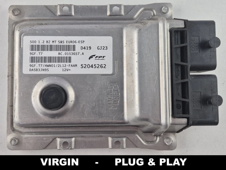 calculateur moteur FPT 52045262 9GF.T7 BC.0153657.A Fiat 500 1.2 Euro 6 VIRGIN Plug &amp;amp;amp; Play