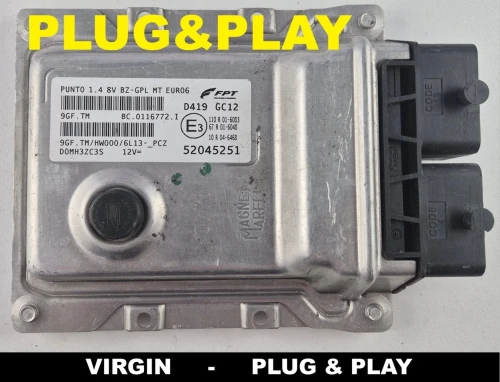 calculateur moteur FPT 52045251 9GF.TM BC.0116772.I Fiat Punto 1.4 8V LPG VIRGIN Plug &amp;amp;amp; Play