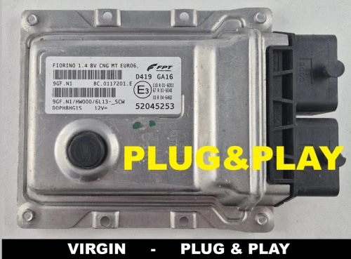 calculateur moteur FPT 52045253 9GF.N1 BC.0117201.E Fiat Fiorino 1.4 8V CNG VIRGIN Plug &amp;amp;amp; Play