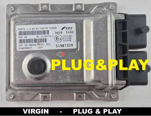 calculateur moteur FPT 51987329 9GF.N2 BC.0116774.C Fiat Punto 1.4 8V CNG Euro 6 VIRGIN Plug &amp;amp;amp; Play