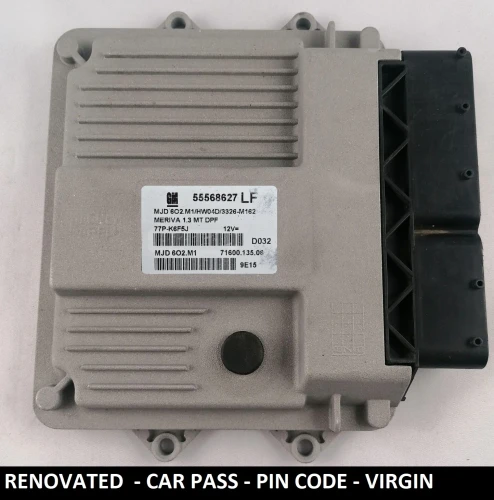 Centralita de motor reacondicionada 55568627 LF MJD 602.M1 para Opel Meriva 1.3, versión Virgin con código PIN
