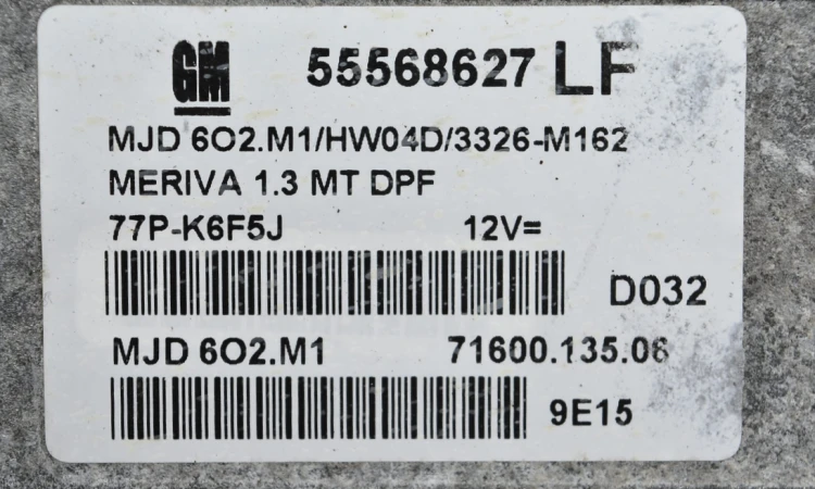 55568627 LF sterownik silnika Magneti Marelli MJD 602.M1 Opel Meriva 1.3 CDTI Virgin – dodatkowe zdjęcie