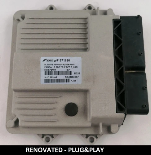 51871690 MJD 6F3.A5 centralina motore Fiat Panda 1.3 Multijet