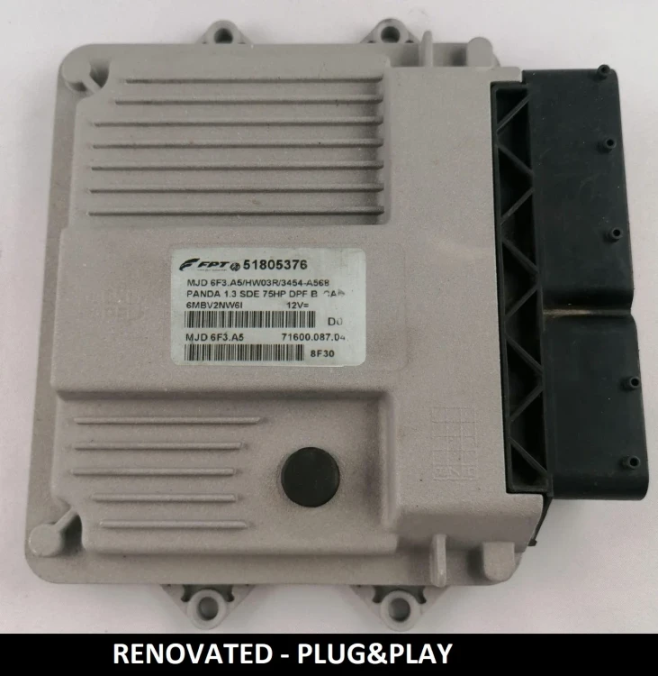 centralita de motor Virgin Fiat Panda 1.3 51805376 Plug &amp;amp;amp; Play