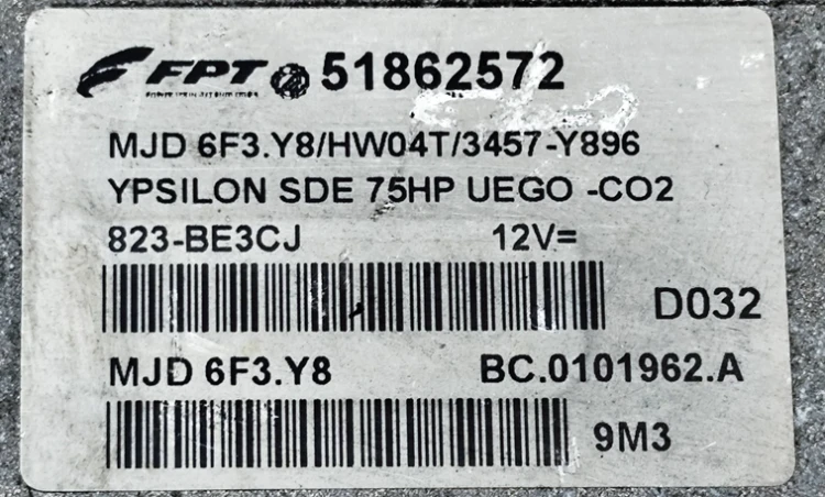 51862572 MJD 6F3.Y8 centralina motore Lancia Ypsilon 1.3 Multijet – vista aggiuntiva
