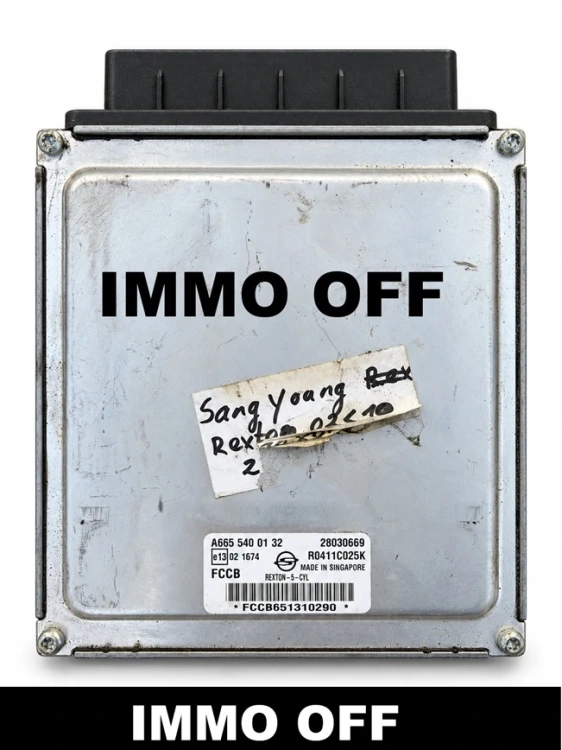 centralina motore Delphi A6655400132  SsangYong Rexton 2.7 Xdi IMMO OFF