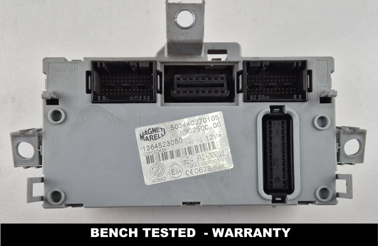 Boîtier BCM BSI Fiat Ducato Magneti Marelli 1364523080, 503440270105, variante NBC250C.00