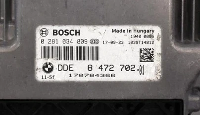 0281034809 8472702 centralina motore Bosch BMW DDE8472702