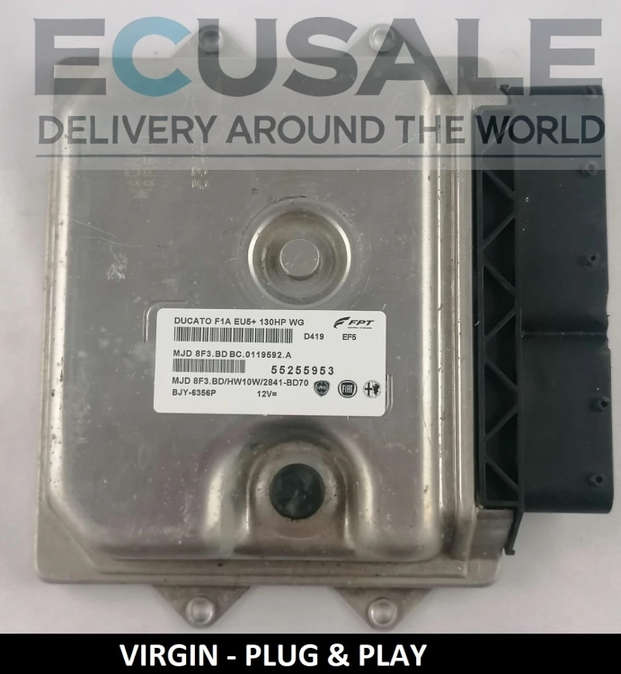 CENTRALITA DE MOTOR VIRGEN Fiat Ducato 2.3 55255953 MJD8F3.BD Euro 5 – Plug &amp; Play, sin programación