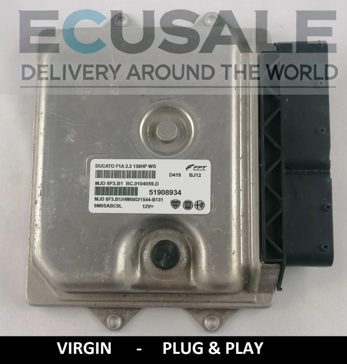 CENTRALITA DE MOTOR VIRGEN Fiat Ducato 2.3 51908934 MJD8F3.B1 Euro 5 – Plug &amp; Play, sin programación, TUNING