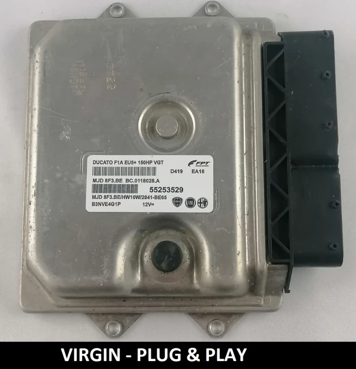 CALCULATEUR MOTEUR VIERGE Fiat Ducato 2.3 55253529 MJD8F3.BE BC.0118028.A – Plug &amp; Play, prêt à l'installation