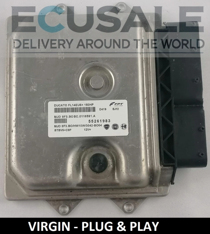 CALCULATEUR MOTEUR VIERGE Fiat Ducato 2.3 55261983 MJD8F3.BO Euro 5 – Plug &amp; Play, sans programmation