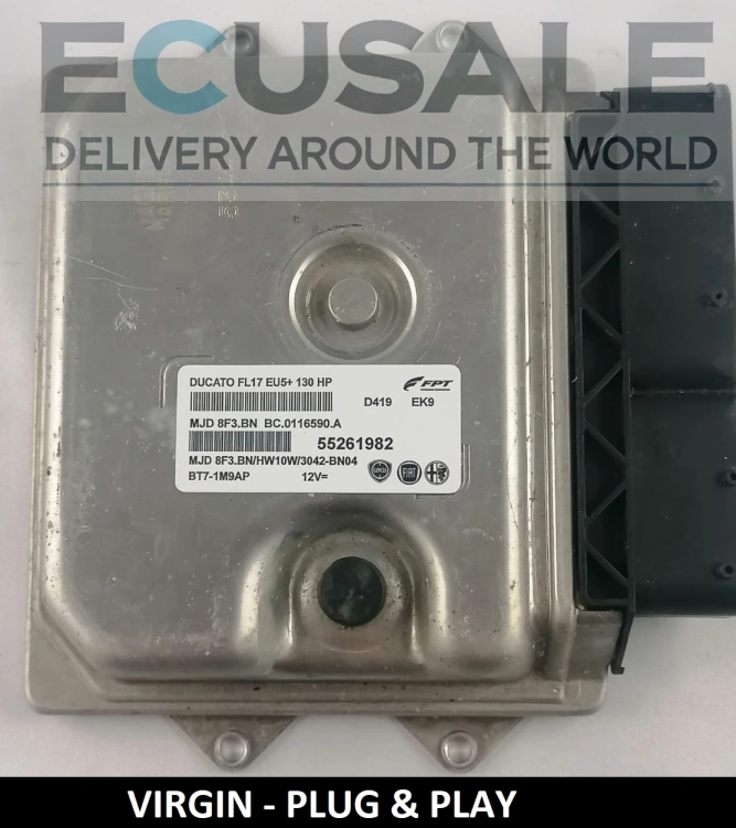 CALCULATEUR MOTEUR VIERGE Fiat Ducato 2.3 55261982 MJD8F3.BN Euro 5 – Plug &amp; Play, sans programmation