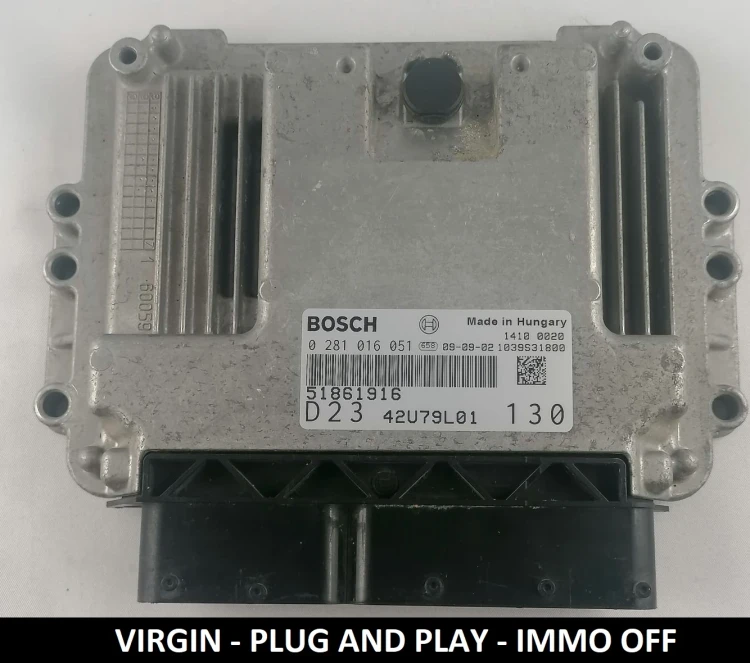 51861916 0281016051 Bosch-Motorsteuergerät Fiat Ducato 2.3 Multijet