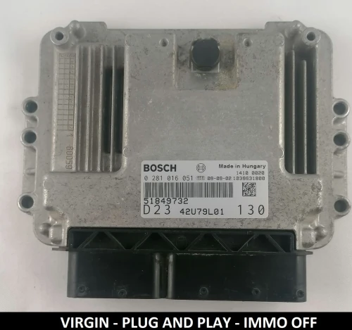 51849732 0281016051 calculateur moteur Bosch Fiat Ducato 2.3 Multijet