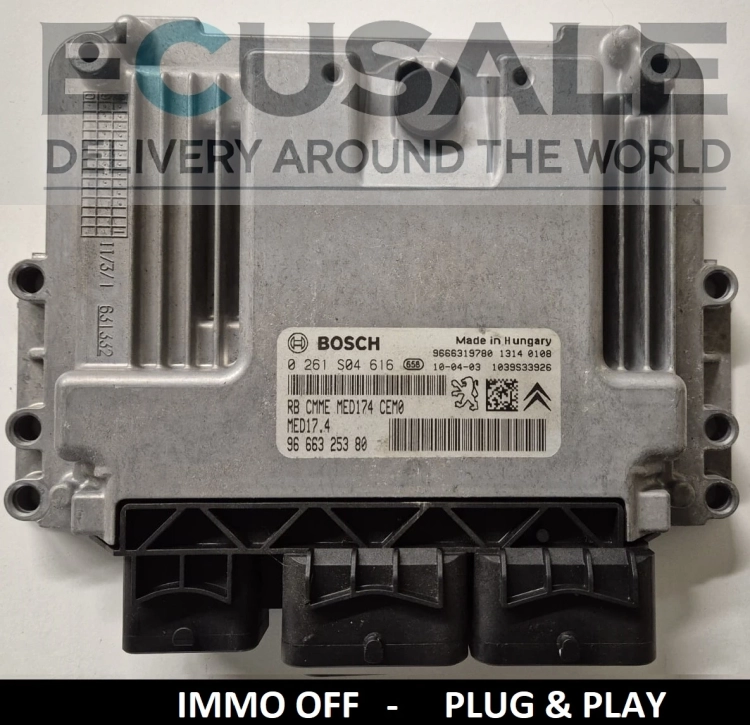 KOMPUTER ECU PEUGEOT 9666325380 0261S04616.webp
