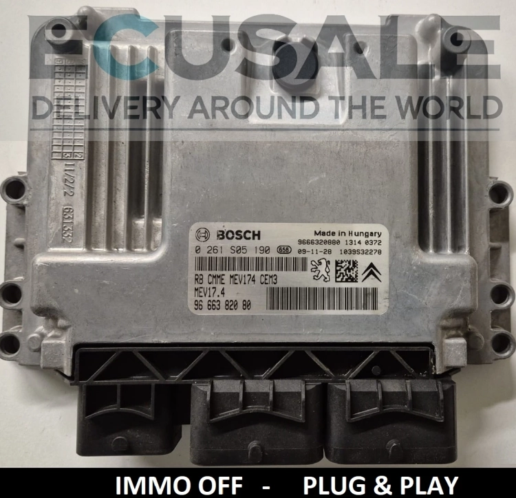 Calculateur moteur 0261S05190 , 9666382080