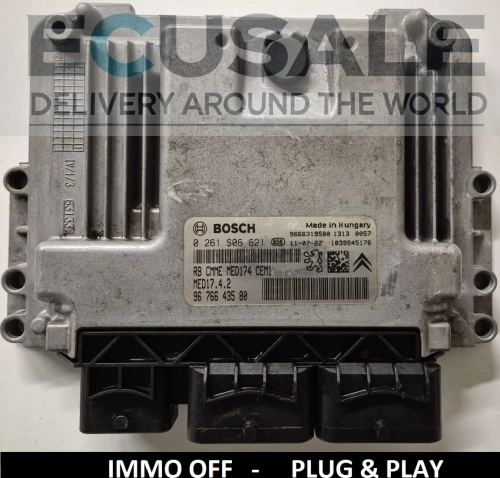 0261s06621 9676643580 sterownik silnika MED17.4.2 IMMO OFF Peugeot Citroen ECU Plug and Play