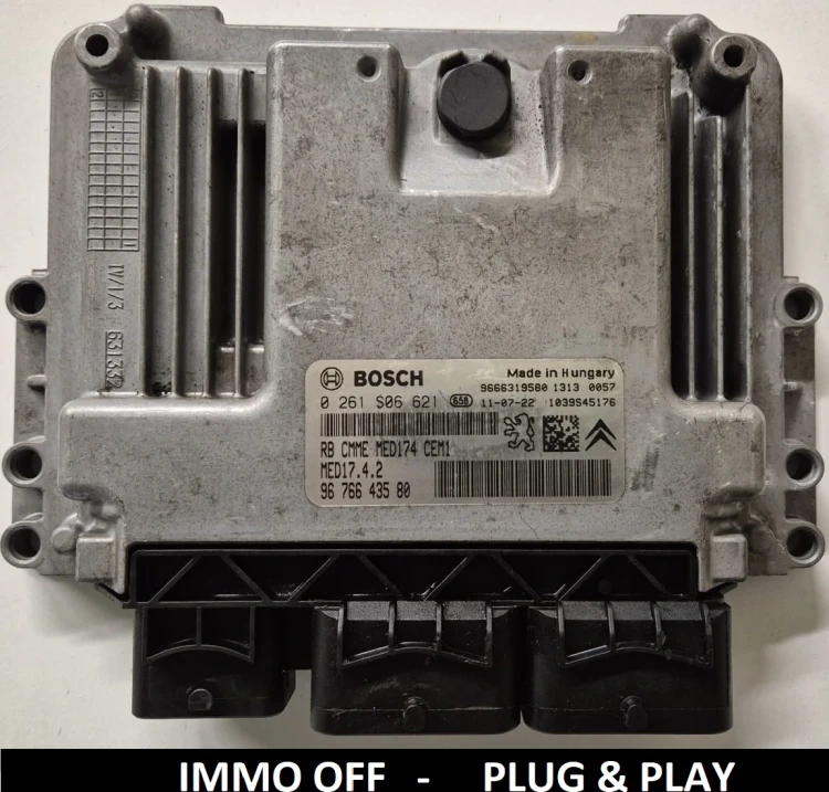 0261S06621 9676643580 centralina motore Bosch MED17.4.2 Peugeot Citroën IMMO OFF