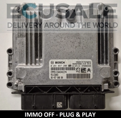 0281037200 9845780880 centralina do motor Bosch MD1CS003 Peugeot Citroen Opel 1.5 BlueHDI
