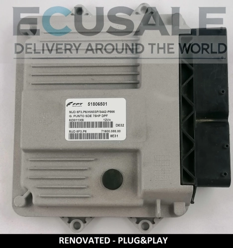 Calculateur Plug and Play pour Fiat – 51806501 MJD6F3.P6