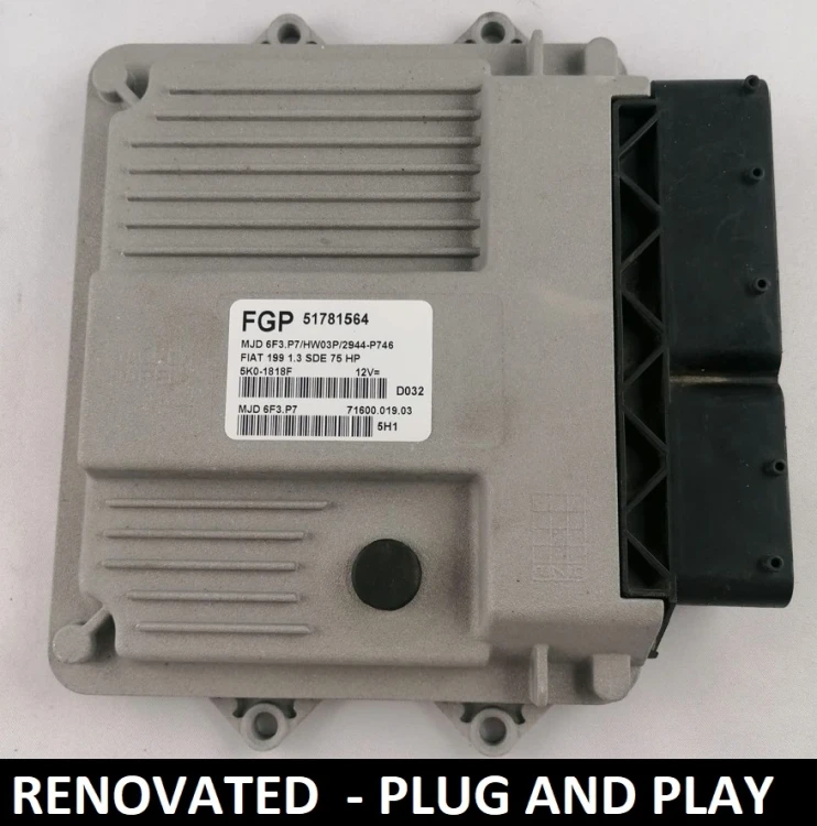 51781564 MJD 6F3.P7 calculateur moteur Fiat 1.3 Multijet