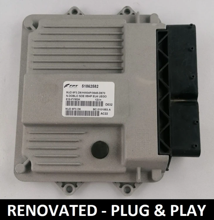 51862582 MJD 6F3.D6 calculateur moteur Fiat 1.3 Multijet