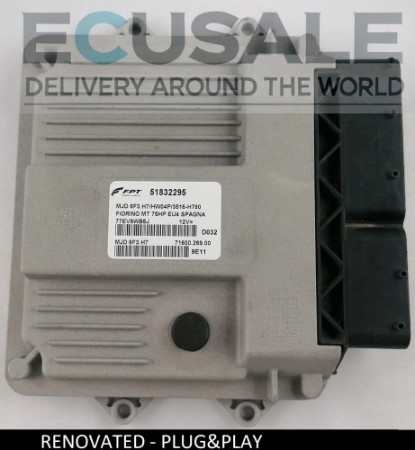 Centralina do motor virgem FIAT 51832295 MJD6F3.H7 HW04P – pronta para instalar, sem necessidade de programação