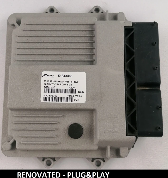 51843363 MJD 6F3.PN Motorsteuergerät Fiat 1.3 Multijet