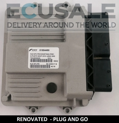 CENTRALITA DE MOTOR RENOVADO FIAT 51854490 MJD6F3.PM HW04P – Bosch Plug and Play 1.3 Multijet para Punto Qubo Fiorino Doblo