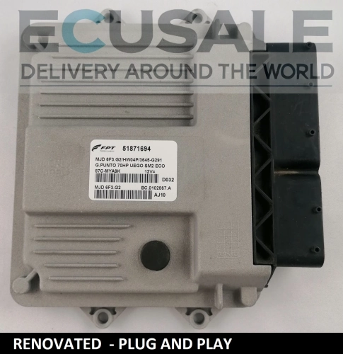 Calculateur moteur FIAT 51871694 HW04P – PLUG &amp; PLAY