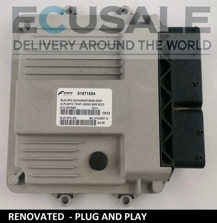Centralita de motor FIAT 51871694 HW04P – PLUG &amp; PLAY