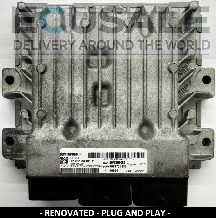 ecu SID208 S180129001D DUCATO JUMPER BOXER 9678994080 calculateur moteur