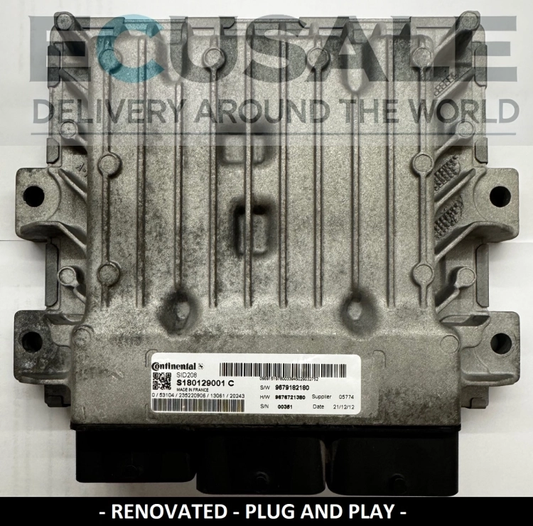 ECU SID208 S180129001C DUCATO JUMPER BOXER 9679182180 calculateur de moteur