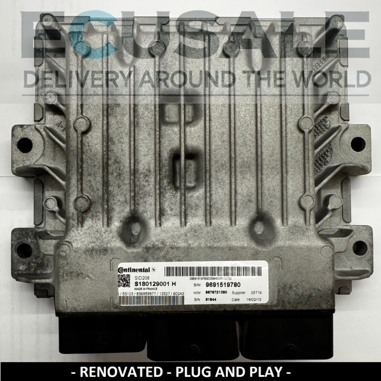 calculateur de moteur ecu SID208 S180129001H DUCATO JUMPER BOXER 9691519780