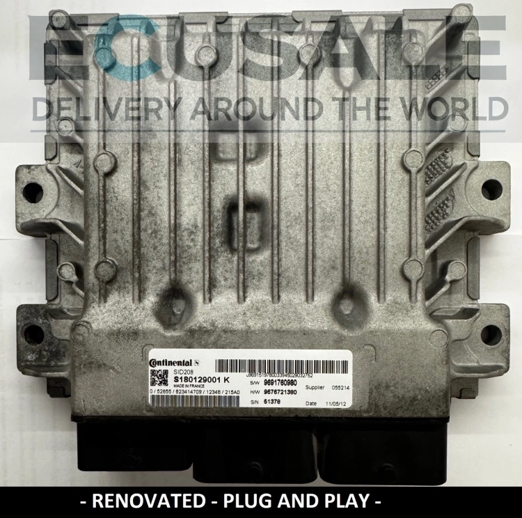 ecu SID208 S180129001K JUMPER BOXER 9691760980 DUCATO calculateur de moteur
