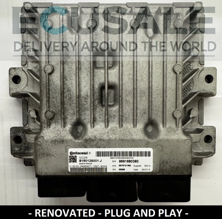 ecu SID208 S180129001J DUCATO JUMPER BOXER 9691680380 calculateur de moteur