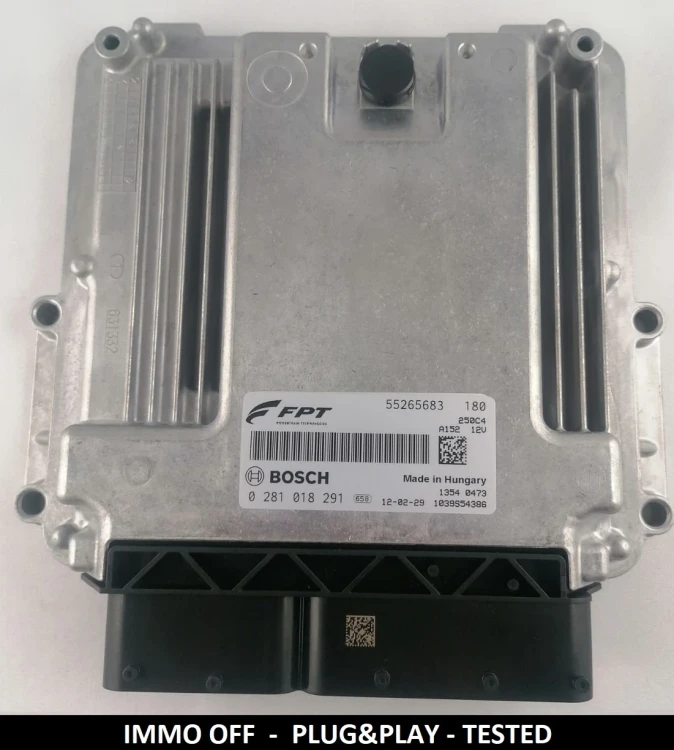 55265683 0281018291 calculateur moteur Bosch Fiat Ducato 3.0