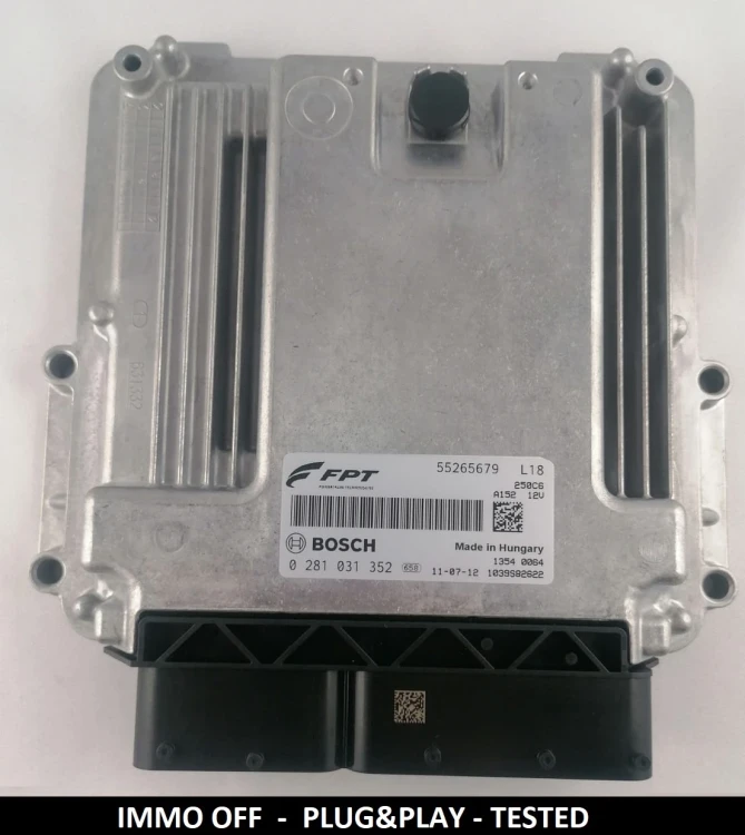 55265679 0281031352 calculateur moteur Bosch Fiat Ducato 3.0