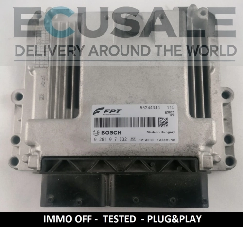 Calculateur moteur 55244344 0281017832 IMMO OFF PLUG AND PLAY