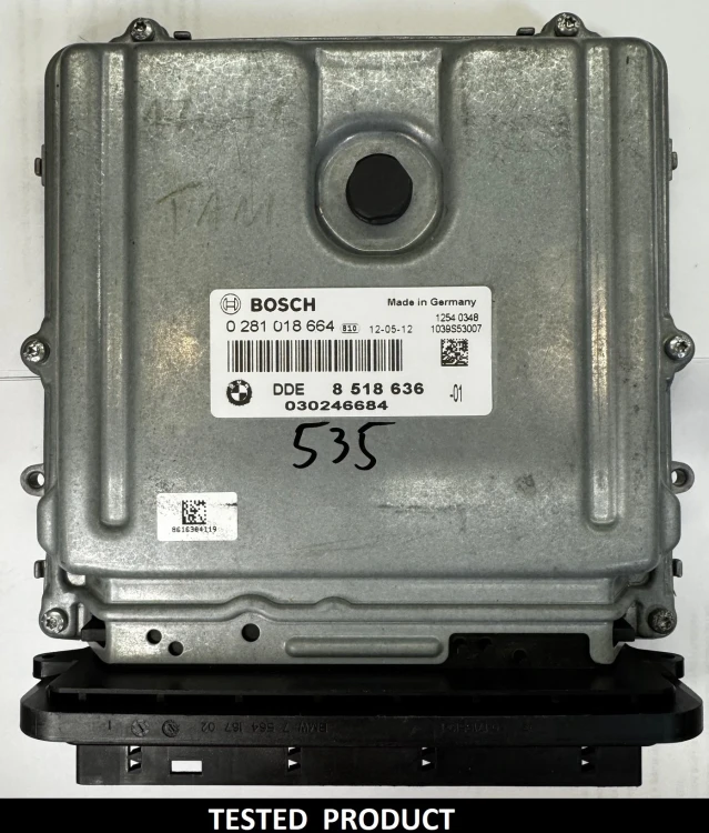8518636 0281018664 centralita de motor BMW 2.0 Diésel DDE8518636 F10 / F11