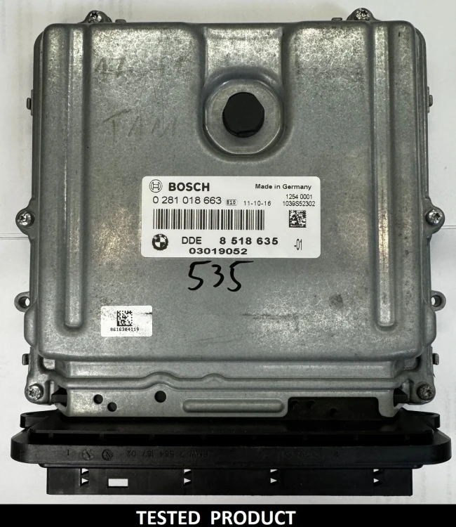 8518635 0281018663 calculateur moteur BMW 2.0 Diesel DDE8518635 F10 / F11