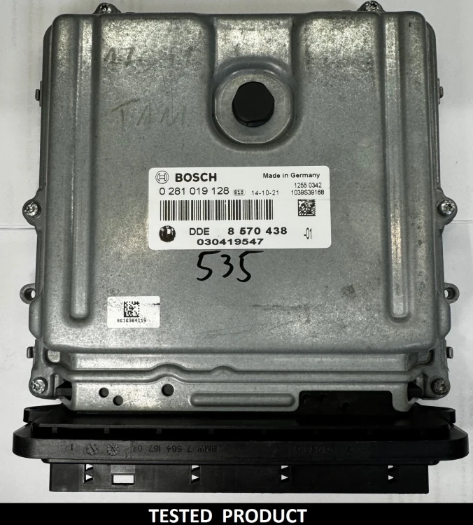 8570438 0281019128 centralina do motor BMW 2.0 Diesel DDE8570438